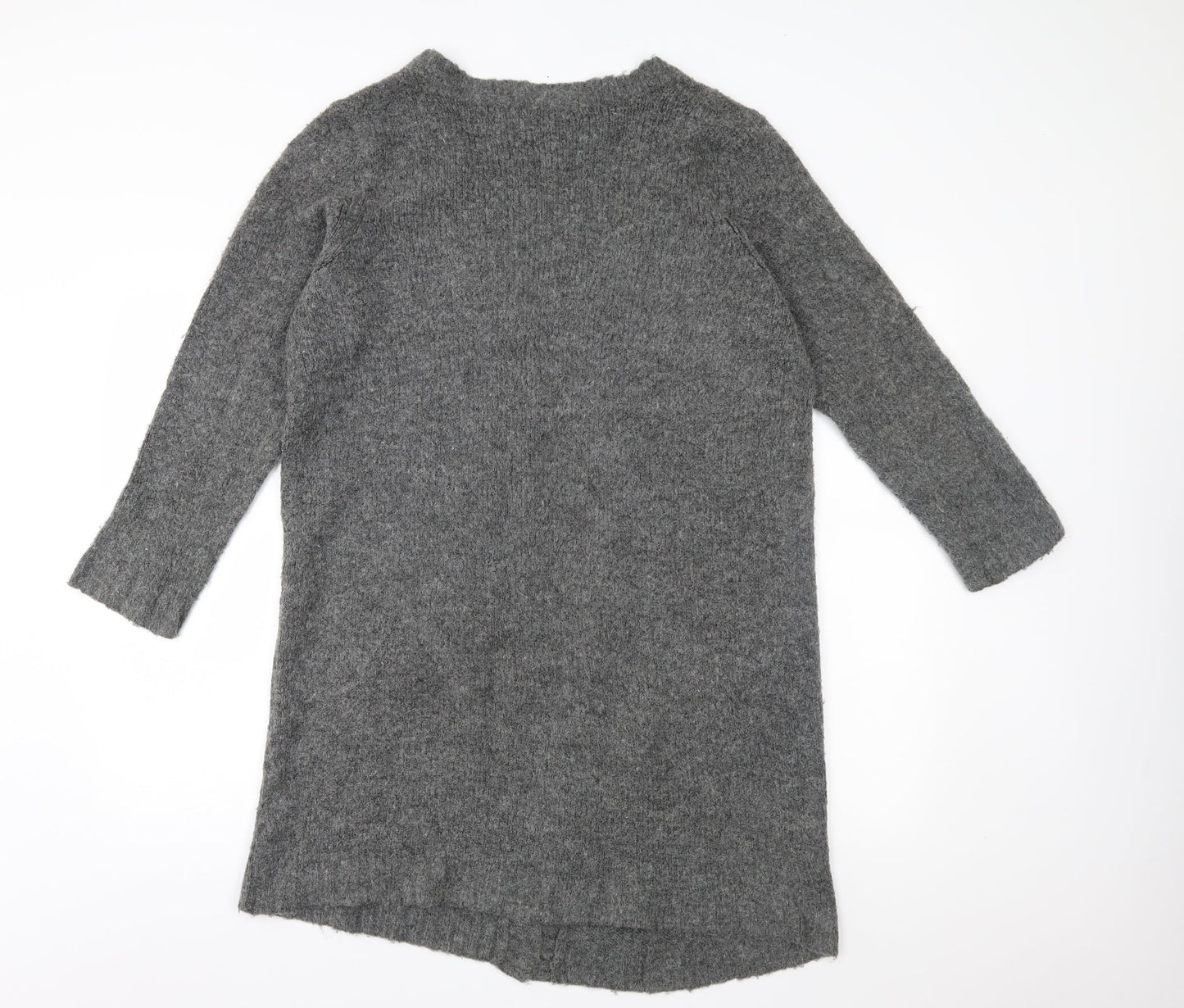 VRS Womens Grey  Knit Cardigan Jumper Size M