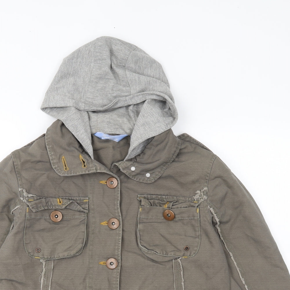 JAC Womenswear Womens Brown  Denim Jacket  Size 10