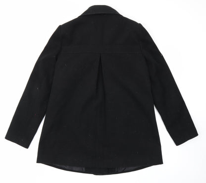 F&F Womens Black   Overcoat Coat Size 12