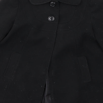 F&F Womens Black   Overcoat Coat Size 12