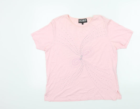 Womens UK Size M casamia Pink Basic T-Shirt