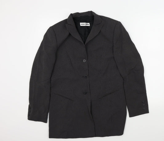Gerry Weber Womens Black Geometric  Jacket  Size 12