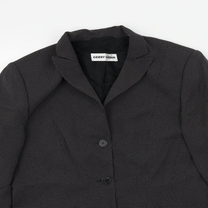 Gerry Weber Womens Black Geometric  Jacket  Size 12