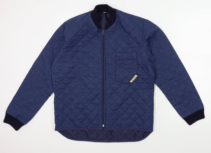 Mens UK Size M INDUTEX Blue Jacket