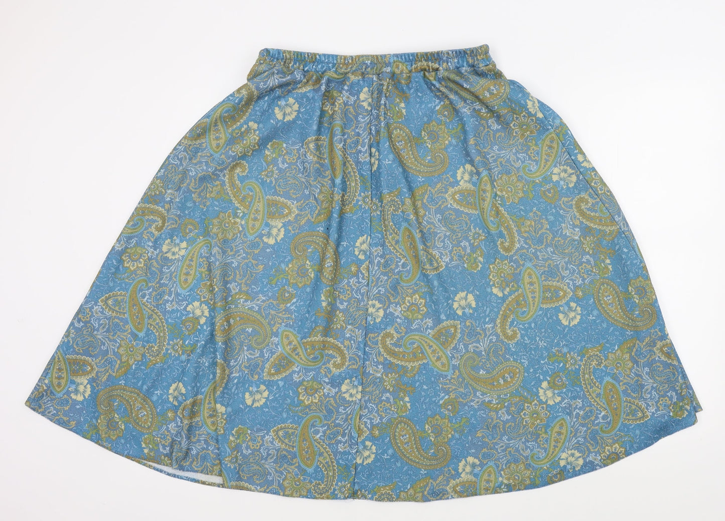 DMART Womens Blue Paisley  Flare Skirt Size M