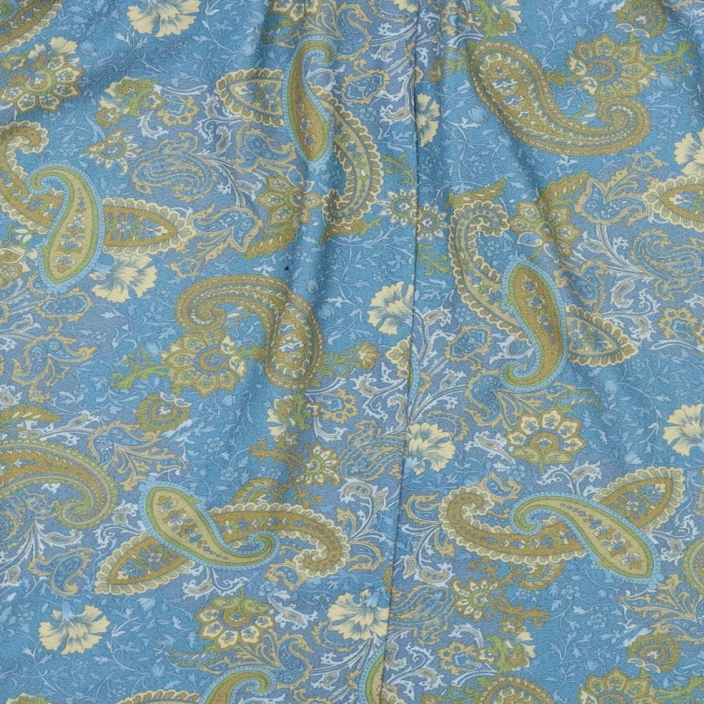 DMART Womens Blue Paisley  Flare Skirt Size M