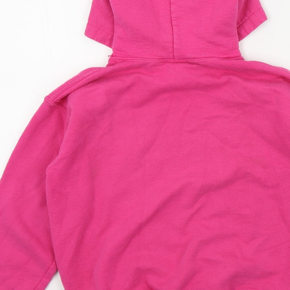 Gildan Girls Pink   Pullover Hoodie Size L