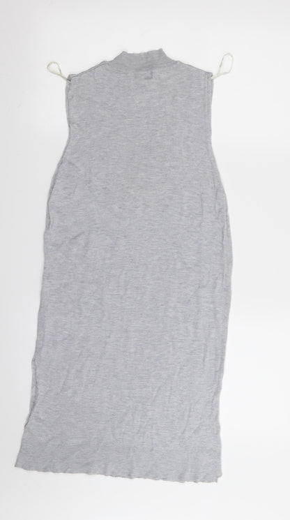 Peacocks Womens Grey   Pencil Dress  Size 10