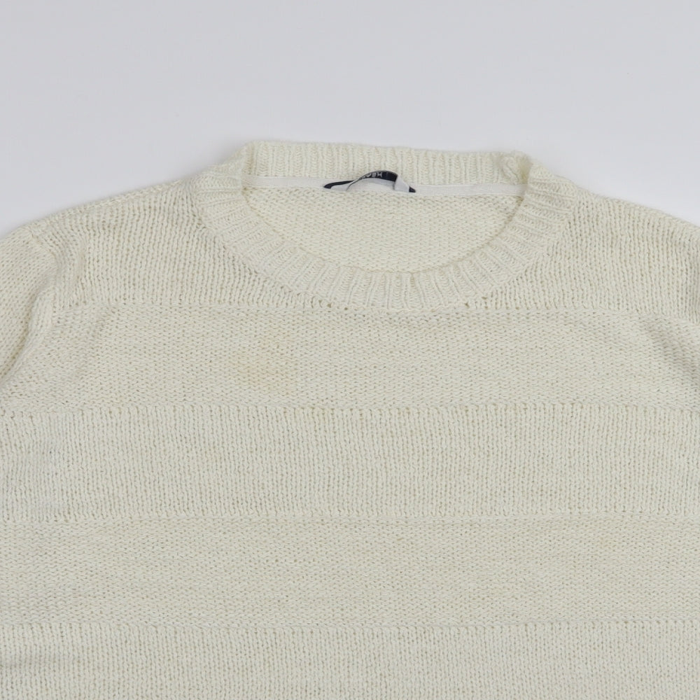 DASH Womens White   Pullover Jumper Size 16