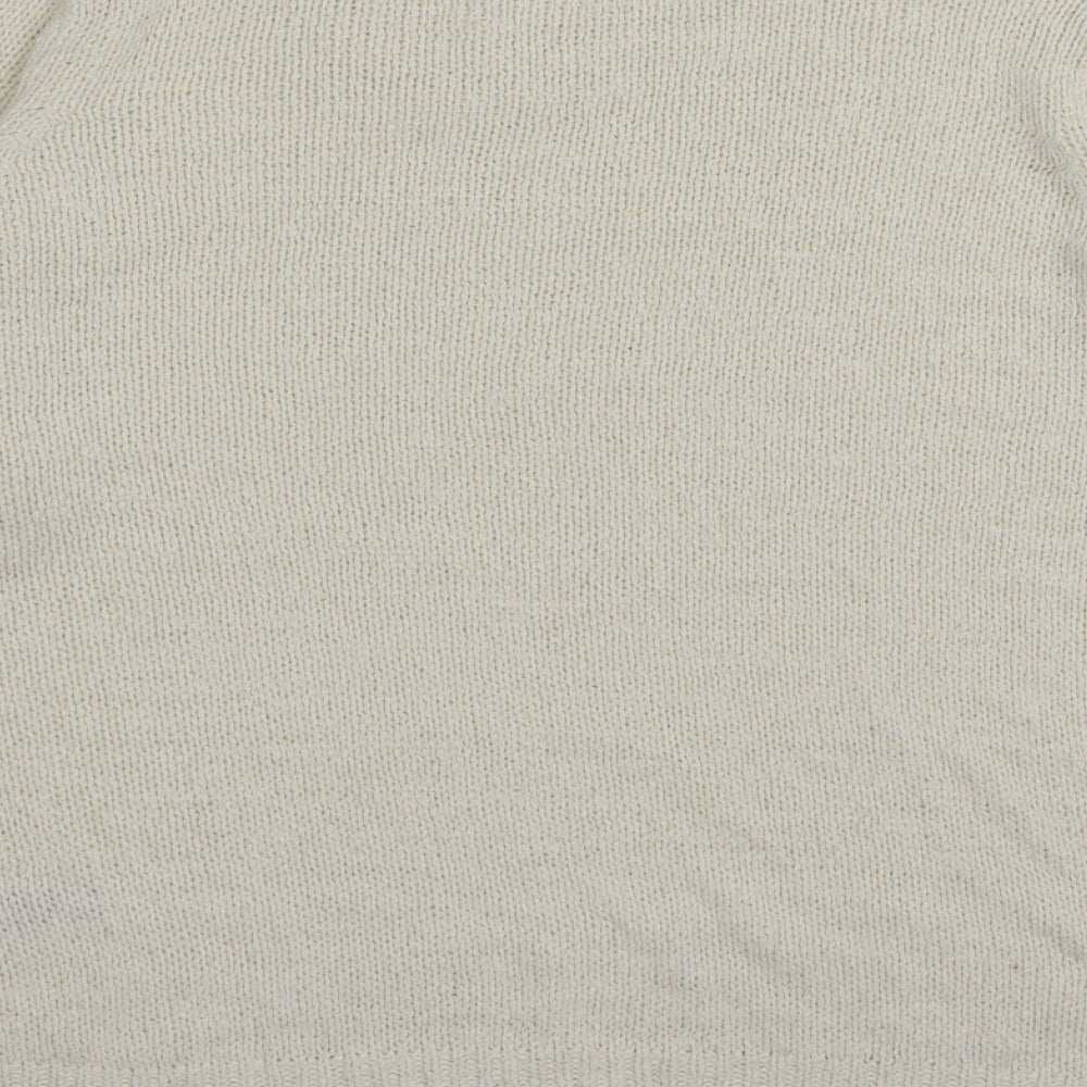 DASH Womens White   Pullover Jumper Size 16