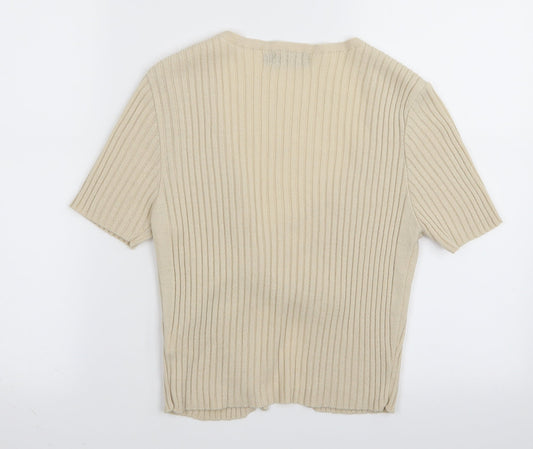PLT Womens Beige   Cardigan Jumper Size M