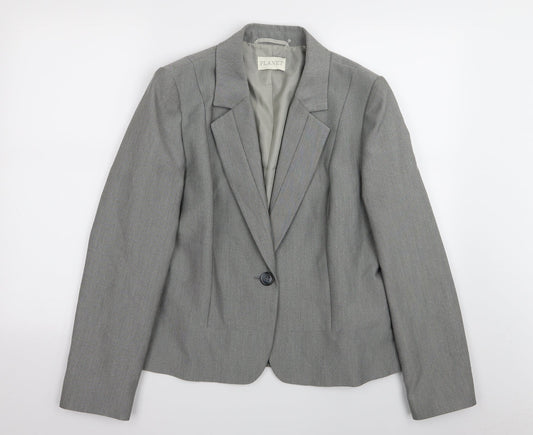 Womens UK Size 14 planet Regular Grey Blazer
