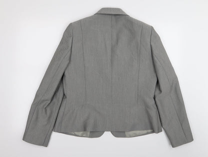 Womens UK Size 14 planet Regular Grey Blazer