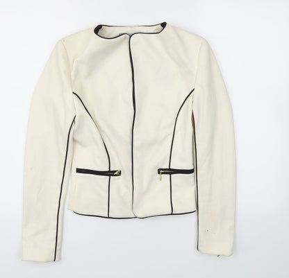 H&M Womens Ivory   Jacket Blazer Size 6