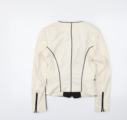 H&M Womens Ivory   Jacket Blazer Size 6