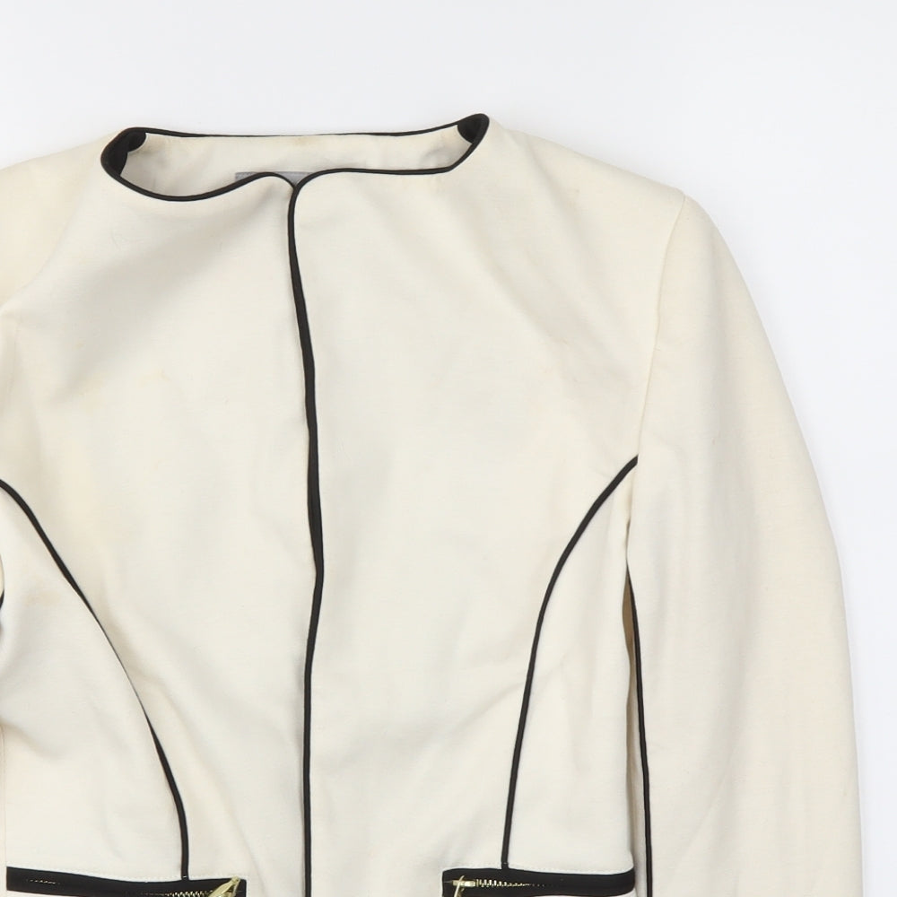 H&M Womens Ivory   Jacket Blazer Size 6