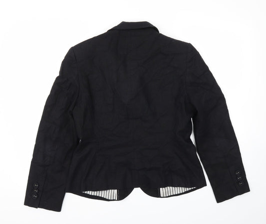 M&S Womens Black   Jacket Blazer Size 12
