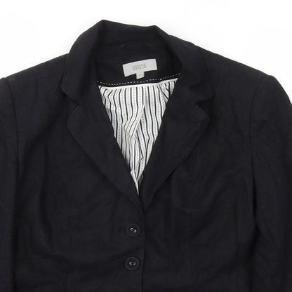 M&S Womens Black   Jacket Blazer Size 12