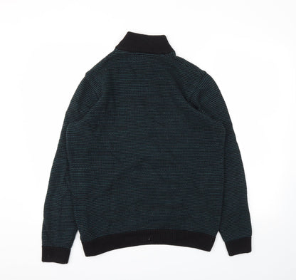 Mens UK Size M M&S Blue Pullover Hoodie