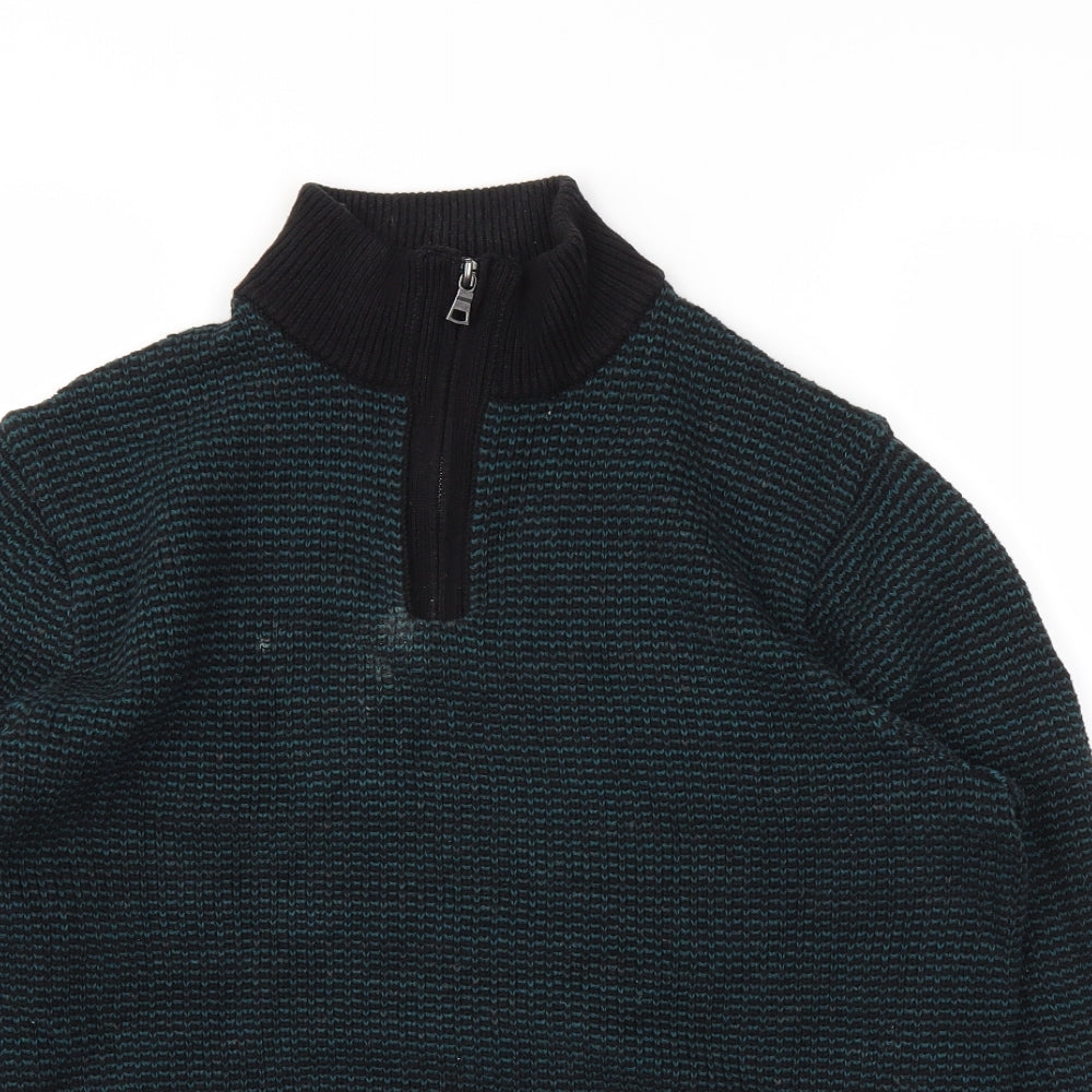 Mens UK Size M M&S Blue Pullover Hoodie