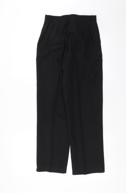 Womens UK Size 12 Preworn Regular Fit  Black Trousers