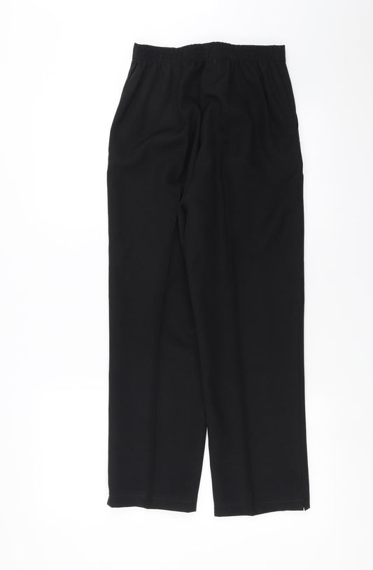 Womens UK Size 12 Preworn Regular Fit  Black Trousers