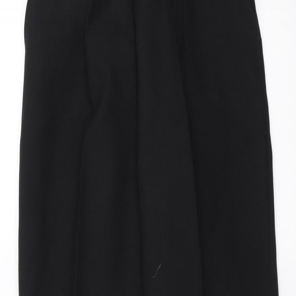 Womens UK Size 12 Preworn Regular Fit  Black Trousers