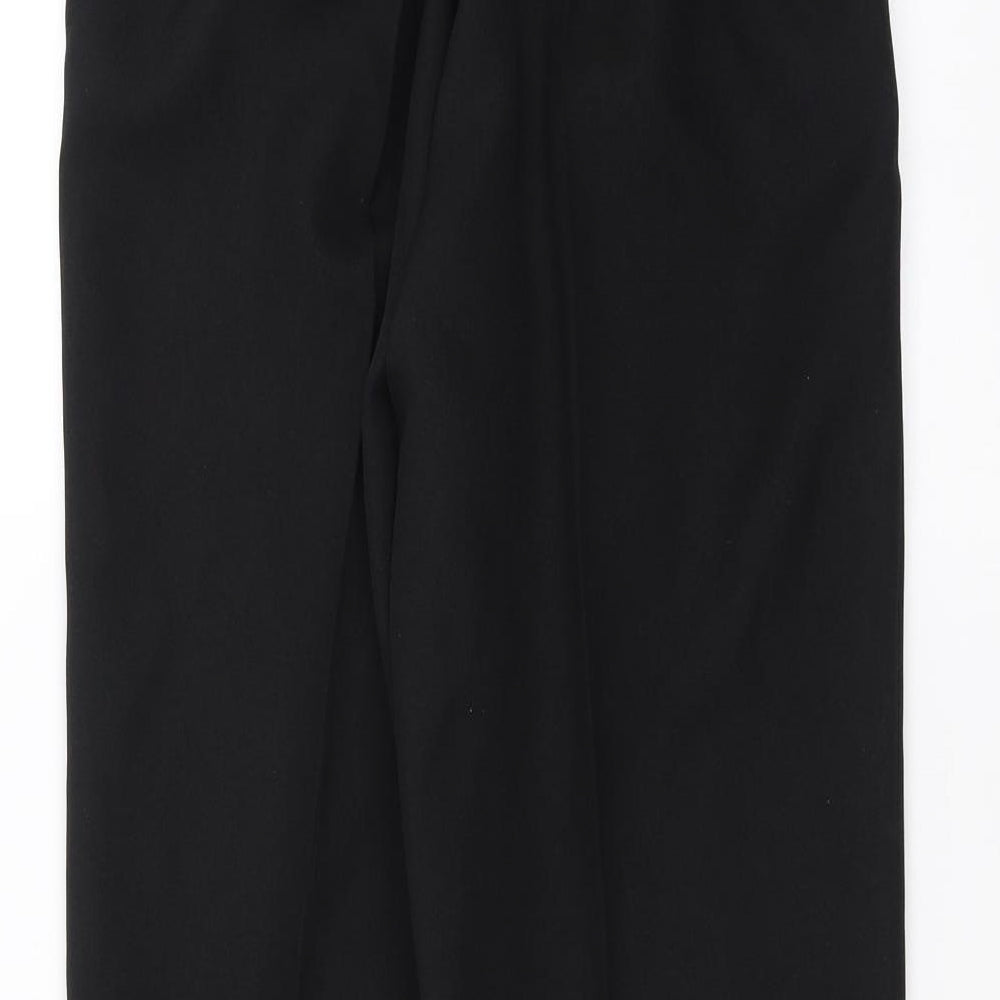 Womens UK Size 12 Preworn Regular Fit  Black Trousers