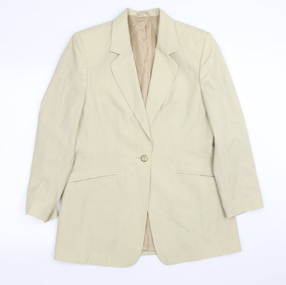 Womens UK Size 12 Bianca Regular Yellow Suit Jacket