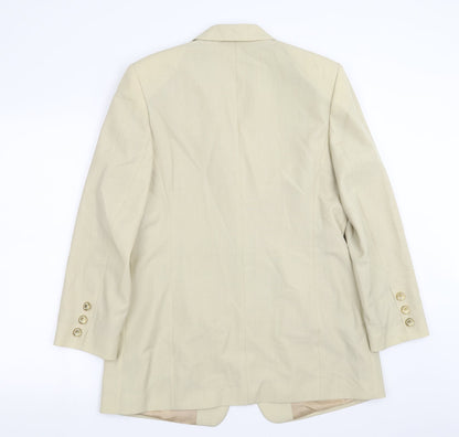 Womens UK Size 12 Bianca Regular Yellow Suit Jacket