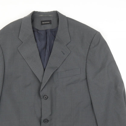 Mens UK Size 48 Benvenuto Regular Grey Suit Jacket