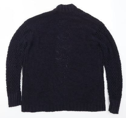 Marks and Spencer Womens Blue  Knit Cardigan Jumper Size S