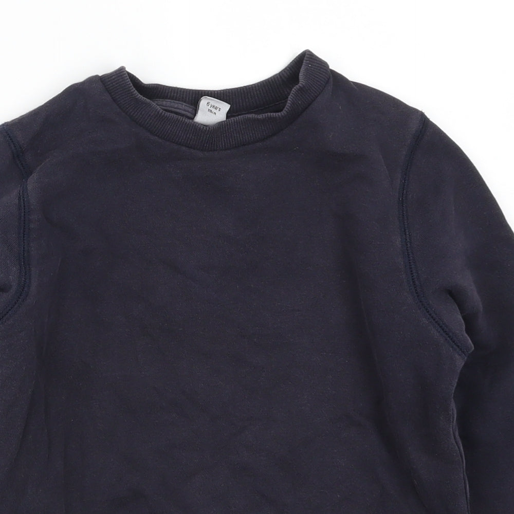 TU Boys Blue  Rayon Pullover Sweatshirt Size 6 Years