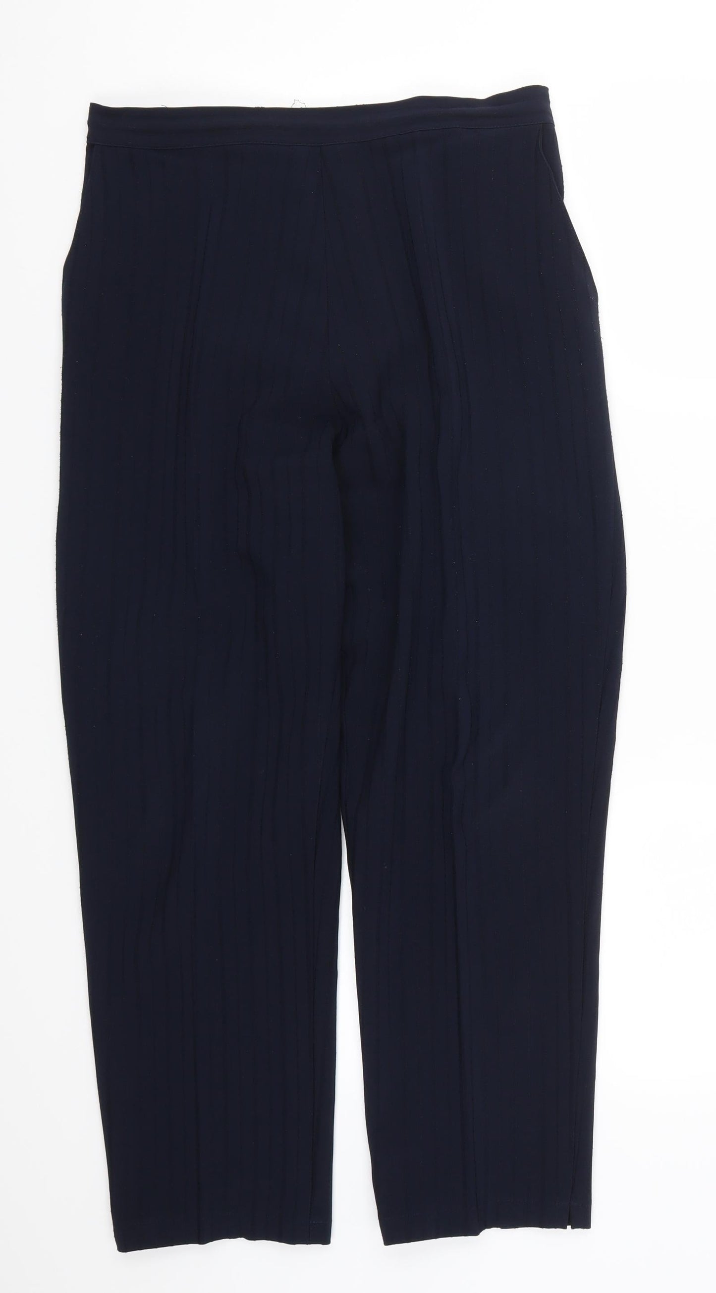 Womens UK Size 32 in Preworn Regular Fit  Blue Trousers