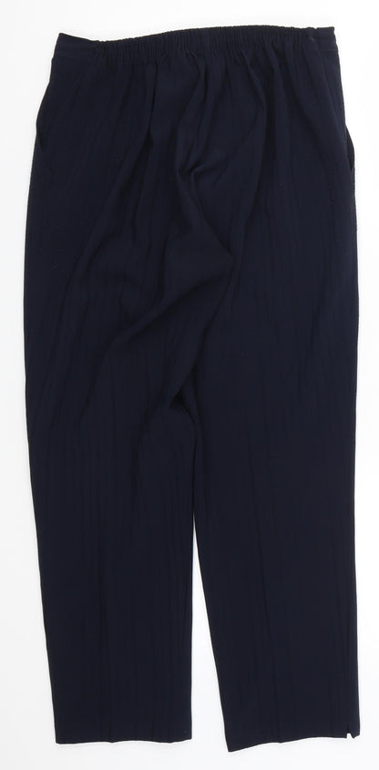 Womens UK Size 32 in Preworn Regular Fit  Blue Trousers