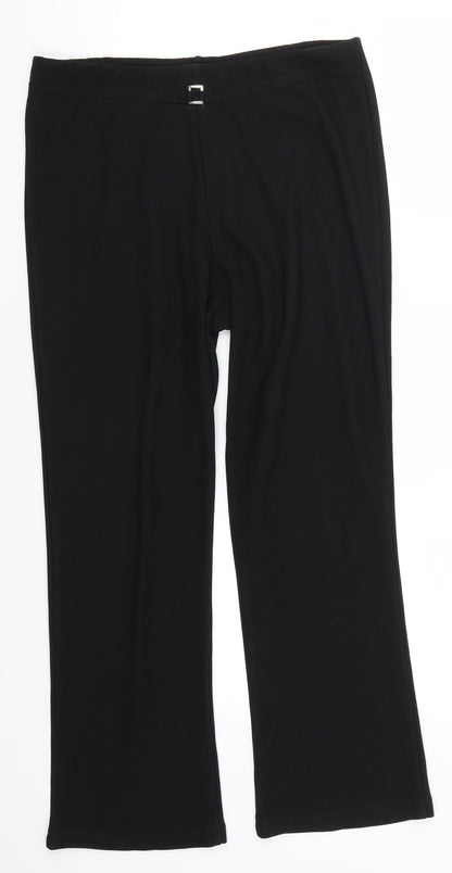 Blue Jack Womens Black   Trousers  Size 14 L26 in