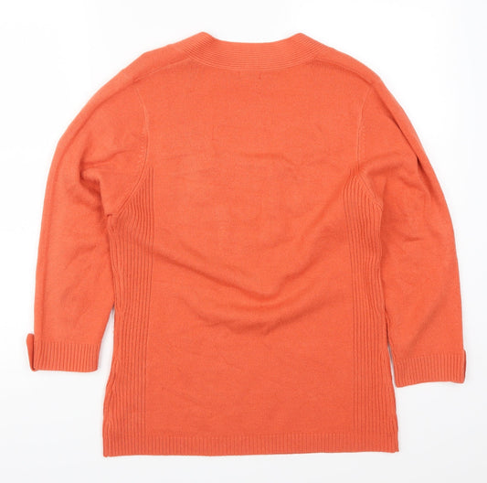 Filati Womens Orange   Pullover Jumper Size M