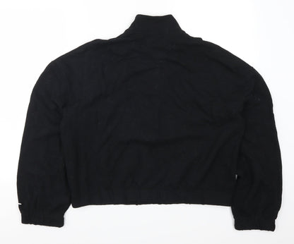 Hollister Womens Black Striped  Pullover Sweatshirt Size M