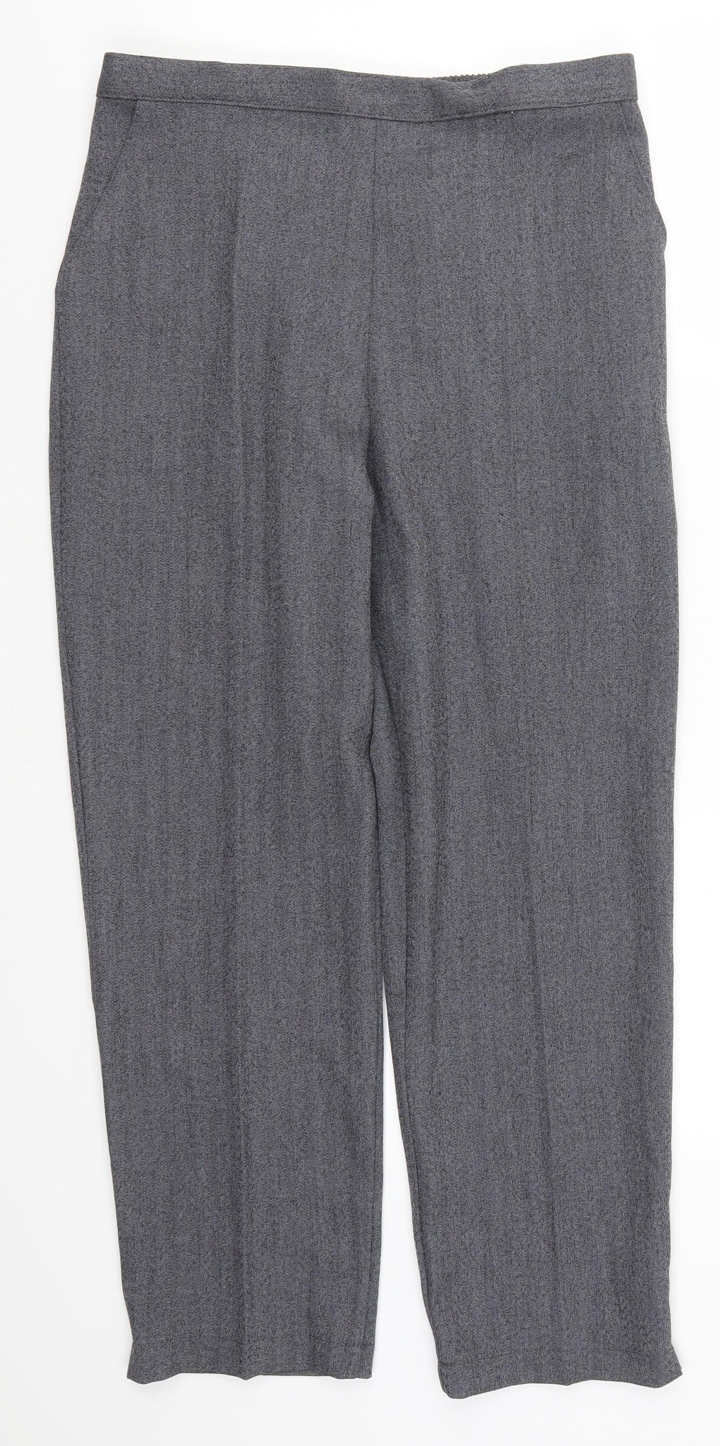 Womens UK Size 30 in Preworn Regular Fit  Grey Trousers
