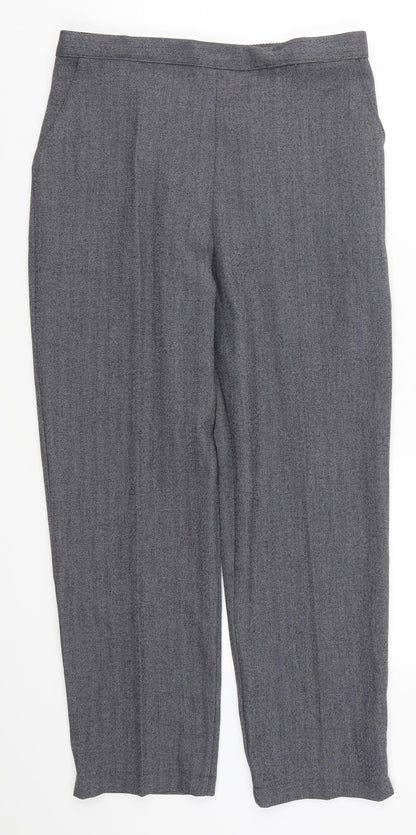 Womens UK Size 30 in Preworn Regular Fit  Grey Trousers