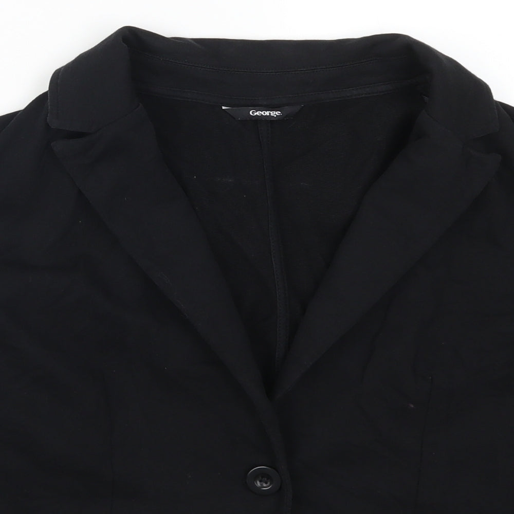 George Womens Black   Jacket Blazer Size 12