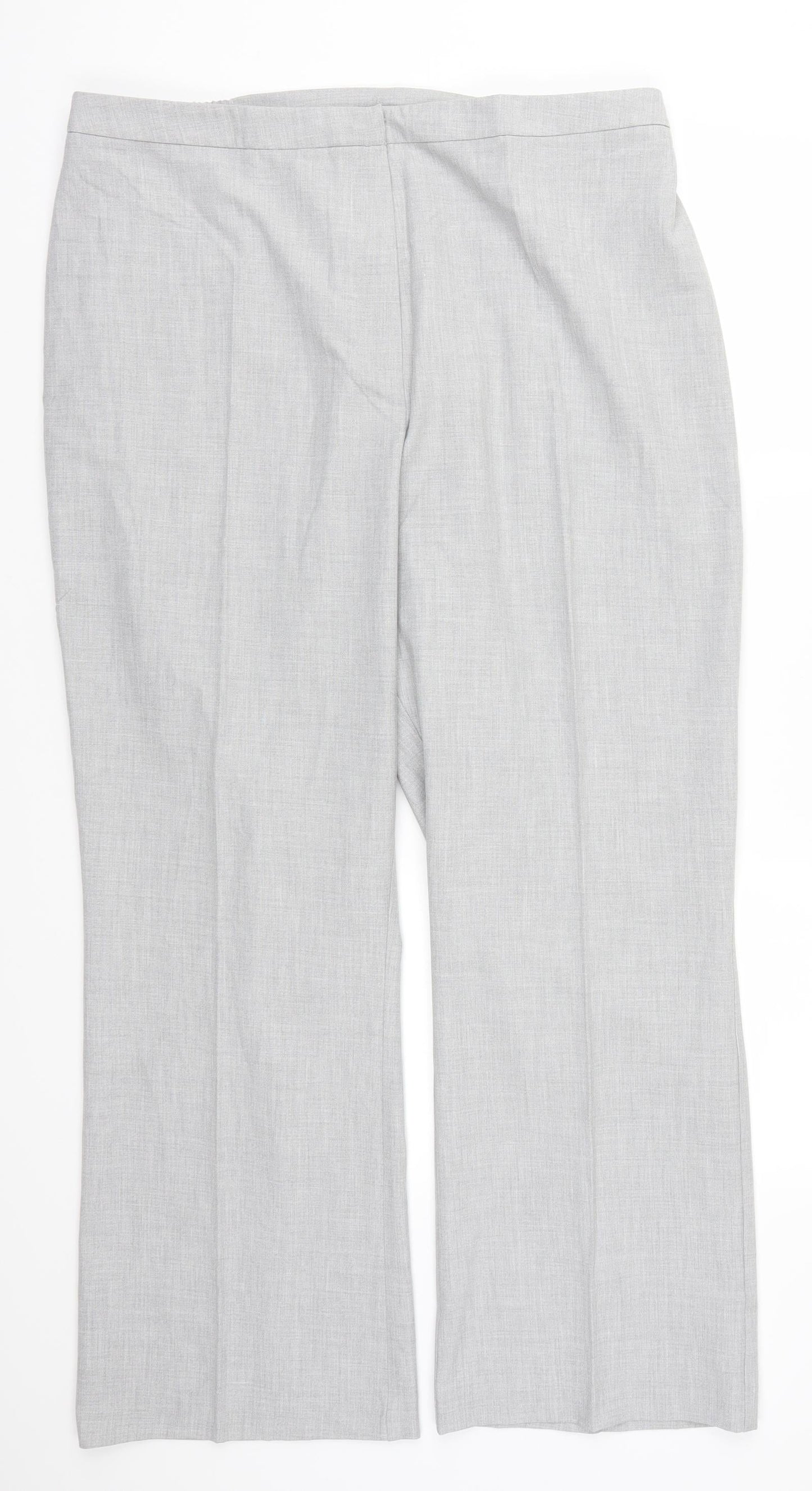 Womens UK Size 22 Agenda Regular Fit  Grey Trousers