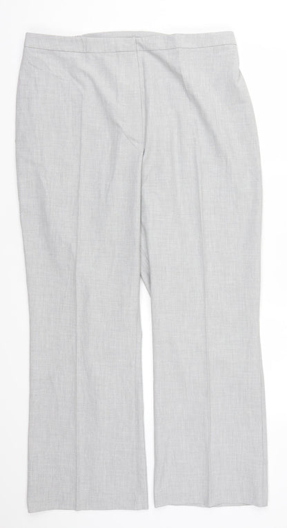 Womens UK Size 22 Agenda Regular Fit  Grey Trousers