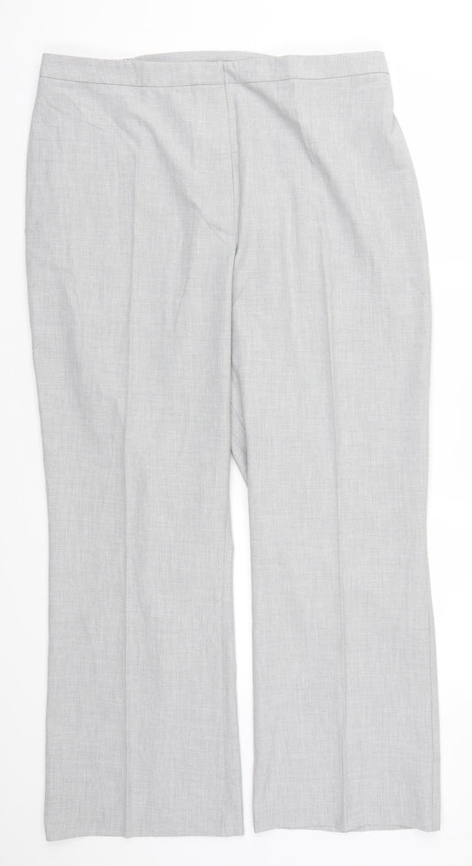 Womens UK Size 22 Agenda Regular Fit  Grey Trousers