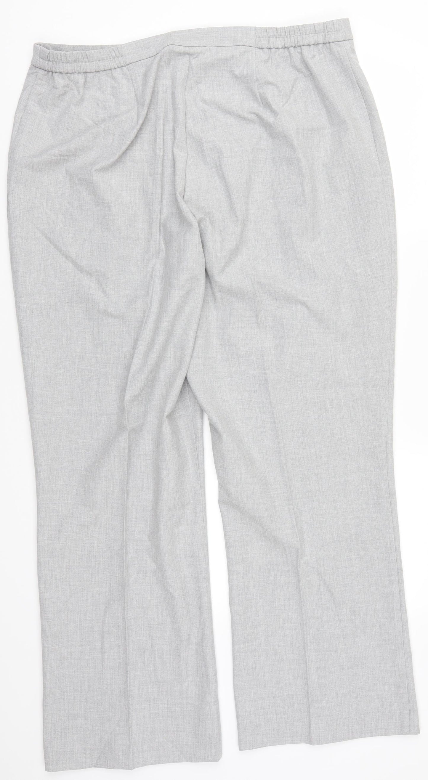 Womens UK Size 22 Agenda Regular Fit  Grey Trousers