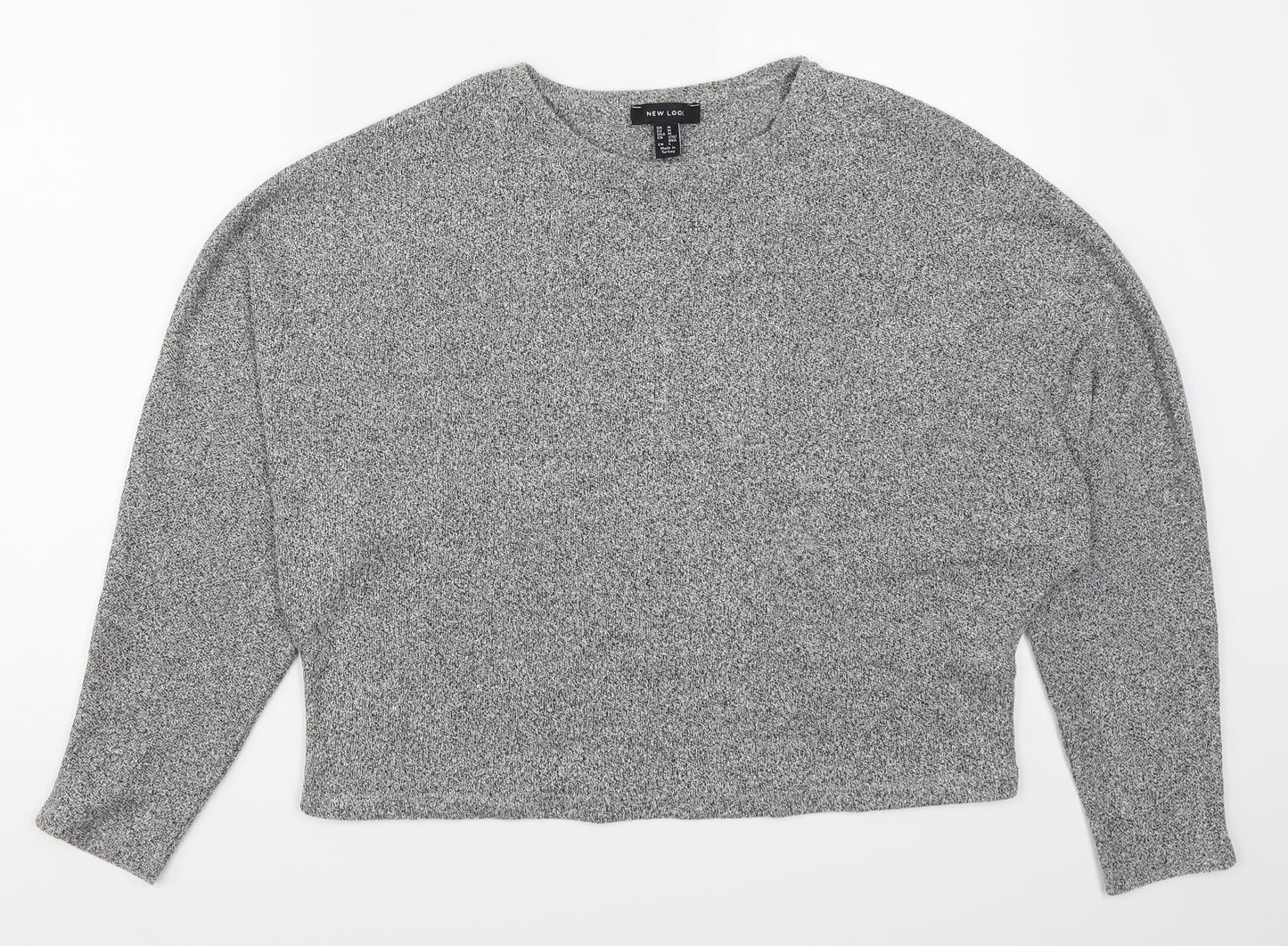 Womens UK Size M New Look Grey Basic T-Shirt