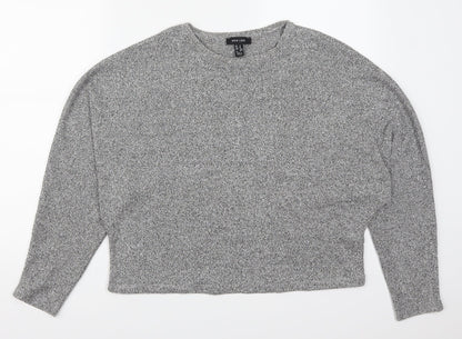Womens UK Size M New Look Grey Basic T-Shirt