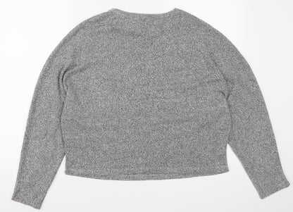 Womens UK Size M New Look Grey Basic T-Shirt