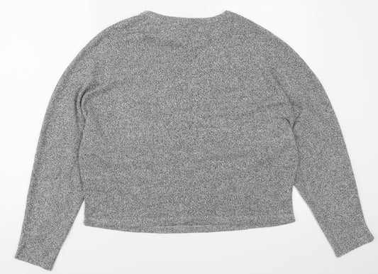 Womens UK Size M New Look Grey Basic T-Shirt