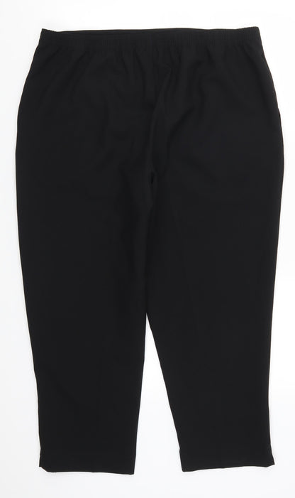 Womens UK Size 20 Dixie Regular Fit  Black Trousers